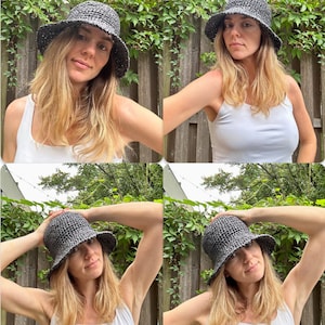 Raffia Bucket Hat Crochet Pattern | Alice Bucket Hat | Easy Crochet Pattern