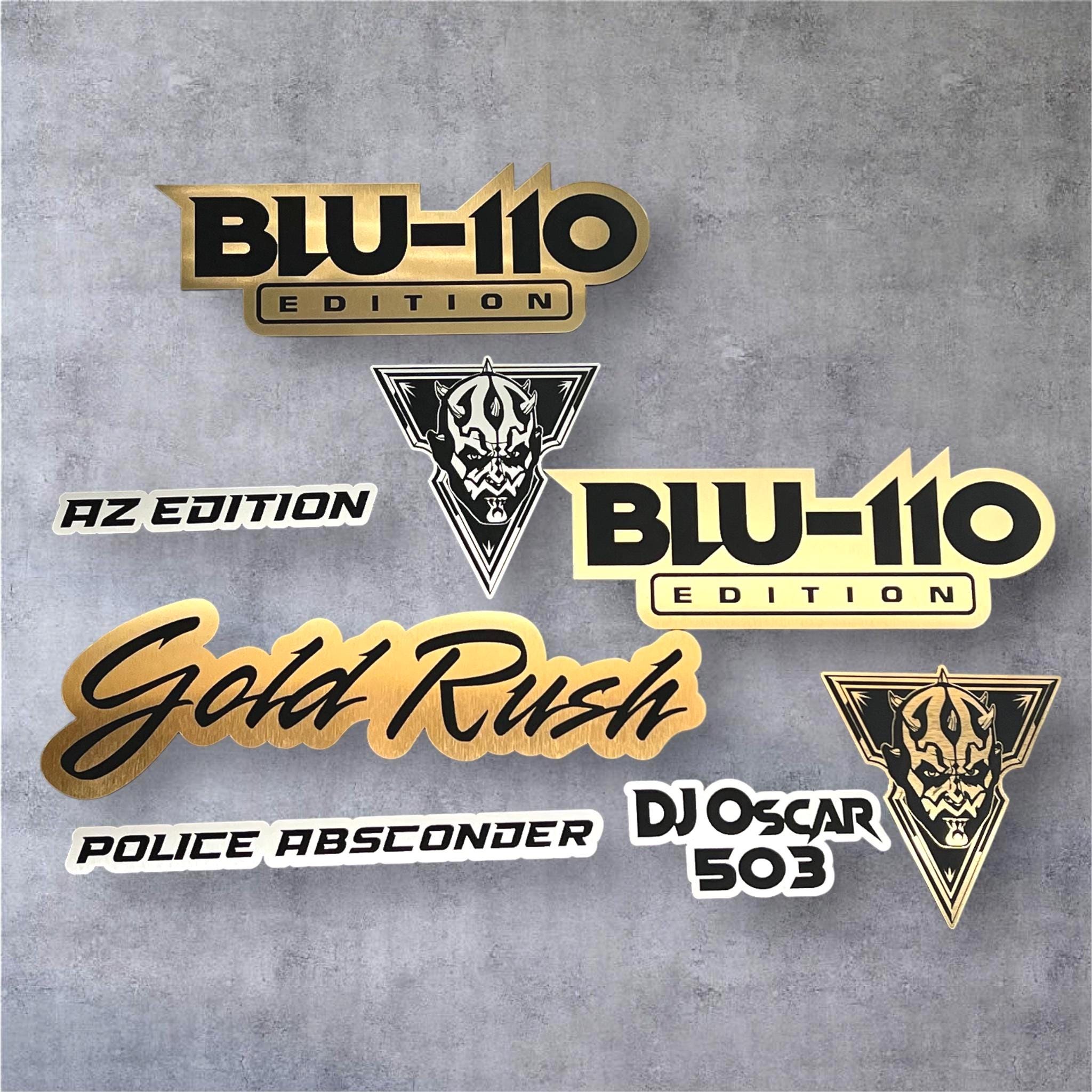 Custom Engraved Car Name Emblem Badge - Brushed GOLD & SILVER - Customized Text Name! With Car-Safe Adhesive Easy Install!