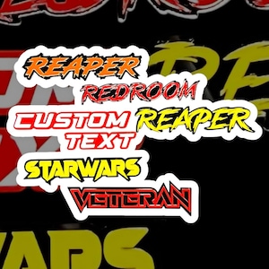 Custom Acrylic Car Badge Name 3D Emblem MULTI COLOR Customized Text Name! Pick a Font, Size & Colors with Car Safe Adhesive Easy Install!