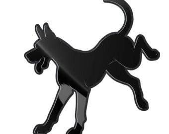 Trunk Car Dog Horse Style Emblem Custom Badge Ford Bronco SUV Black on M-Black Truck Sport Offroad 4x4 w/ Car-Safe Adhesive Easy Install