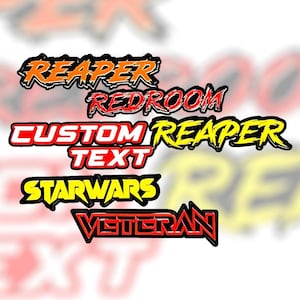 Custom Acrylic Car Badge Name 3D Emblem MULTI COLOR Customized Text Name! Pick a Font, Size & Colors With Car Safe Adhesive Easy Install!