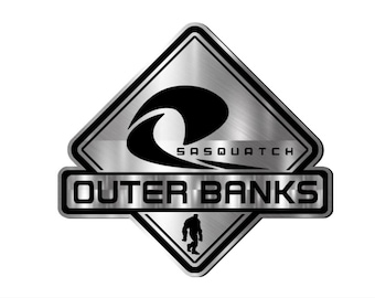 2x Fender Outer Banks Squatch Engraved Car Emblem Badge Logo Ford Bronco Truck Sport Offroad 4x4 SUV Truck Car Safe Adhesive Easy Install