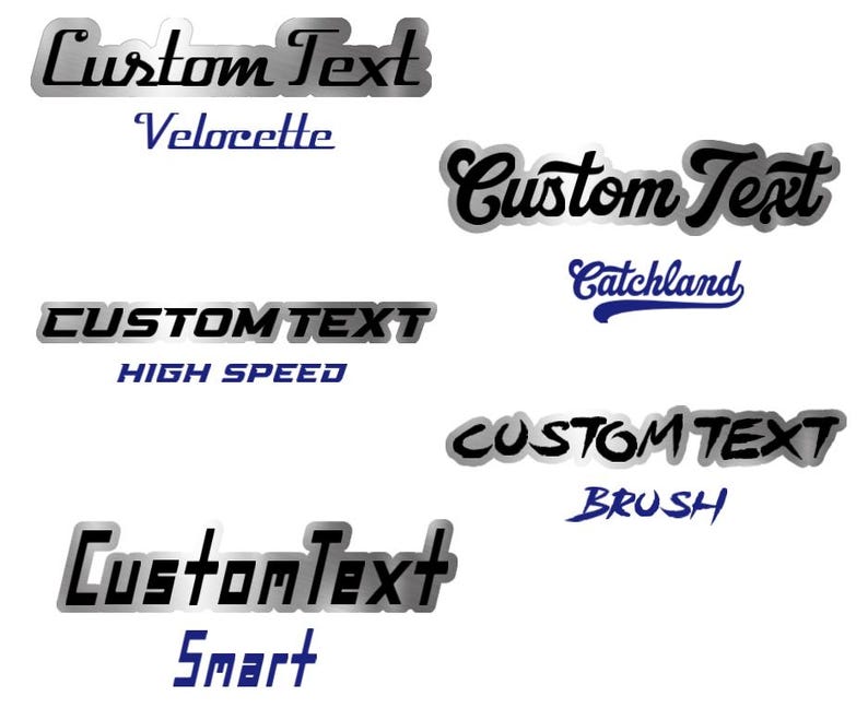 Personalized Text Engraved Car Badge, Toolbox Emblem, Custom Text Name ...