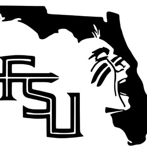 Adesivo in vinile per camion, auto, computer portatile, telefono, tazza, Florida, palme americane, Panhandle, Sunshine State, football, sport