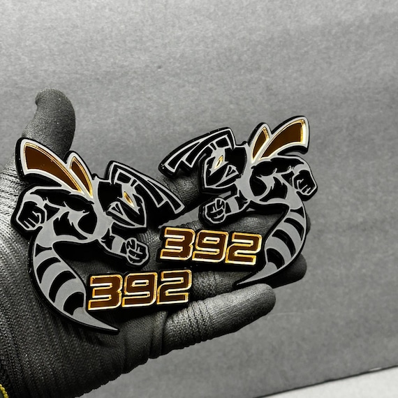 Custom 392 Hornet Car Badges Emblem BEE (2) MIRROR Color Eye/wings