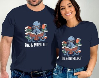 Oktopus T-Shirt: Geeky Bibliothekar Geschenk