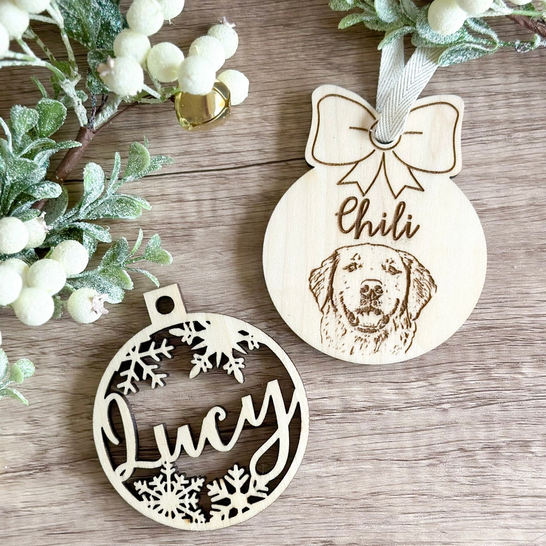 Custom Wooden Ornaments Etsy