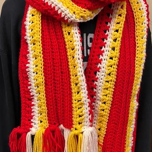 KC Chief's Crochet Scarf Pattern