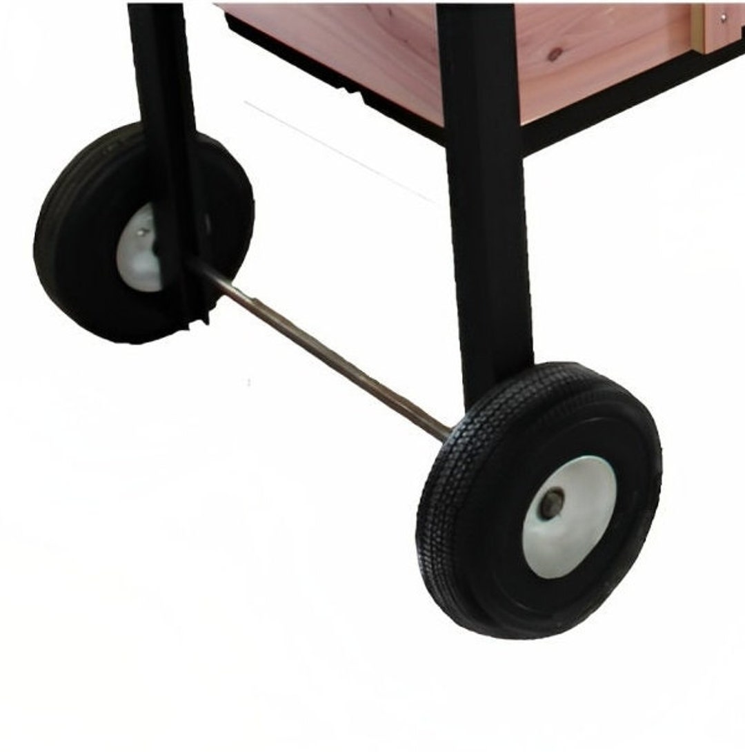 Wagon Wheels Raised Garden Bed Wheels Garden Box Etsy