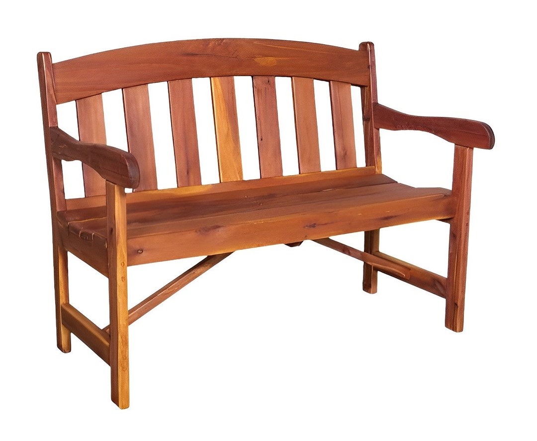 Arch Garden Bench Wooden Furniture Entryway Bench Outdoor Chair Cedar