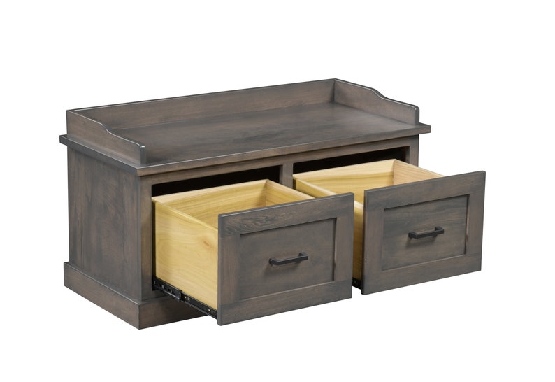 Bedroom Bench Storage Trunk Wooden Drawers Wood Furniture Farmhouse ...