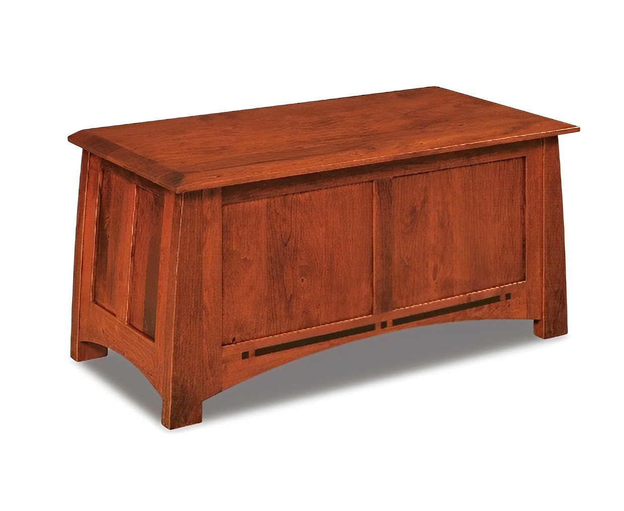 Wood Blanket Chest Living Room Furniture Storage Box Bedroom Bench