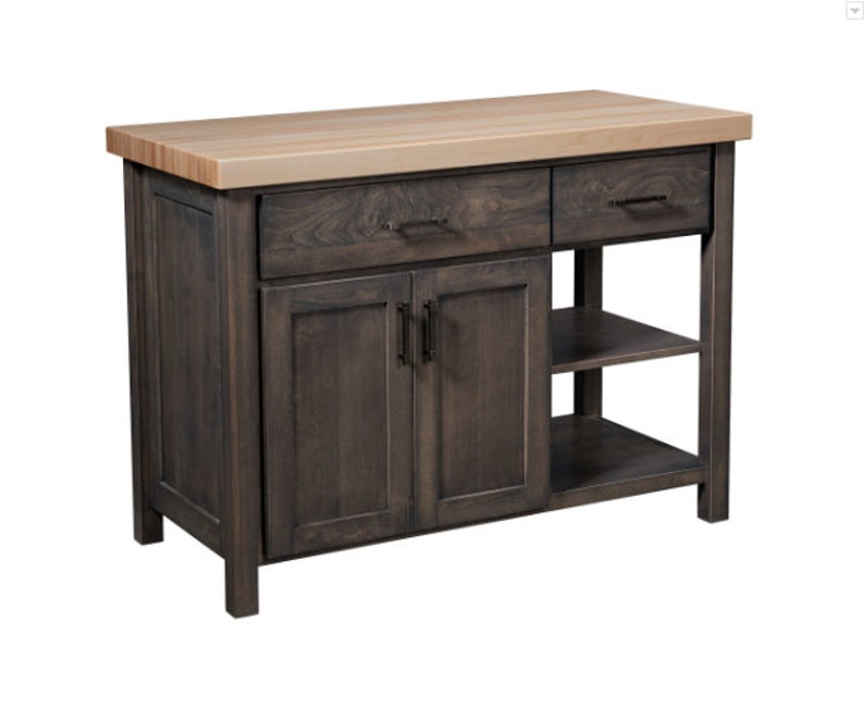 Kitchen Island Wooden Furniture Butcher Block Counter Top Rustic