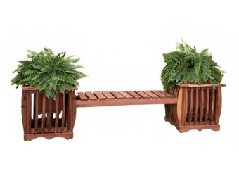 Wood Planter Box | Wooden Bench | Garden Planters | Cedar Furniture | Garden Bench | Wood Chair | Plant Bench | Outdoor Furniture For Patio