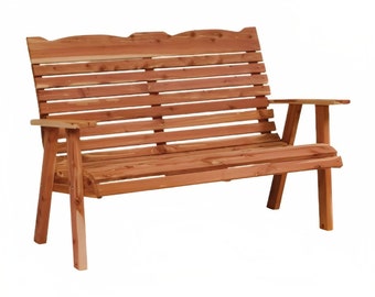 Wooden Loveseat | Outdoor Furniture For Patio | Cedar Furniture | Rustic Furniture | Solid Wood Chair | Outdoor Sofa | Handmade Furniture