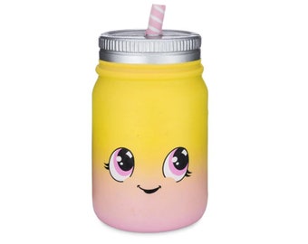 Lemonade Mason Jar Squishy / Super Slow Rising Squishy / Pink Lemonade Scented / Licensed Squishies/ Kawaii Squishies / Stress Balls / Toys