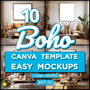 10 Boho Style Canva Frames Mockups, Canva Frame Mockups, Canva Templates Bundle, Easy Mockups, Canva Mockups, Canva Template, Mockup, Set 1