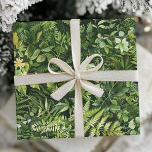Forest Greenery Gift Wrap 28x39&quot; Roll Woodland Botanical Birthday Forest Wrapping Paper Holiday Christmas Wrapping Paper for Nature Lovers