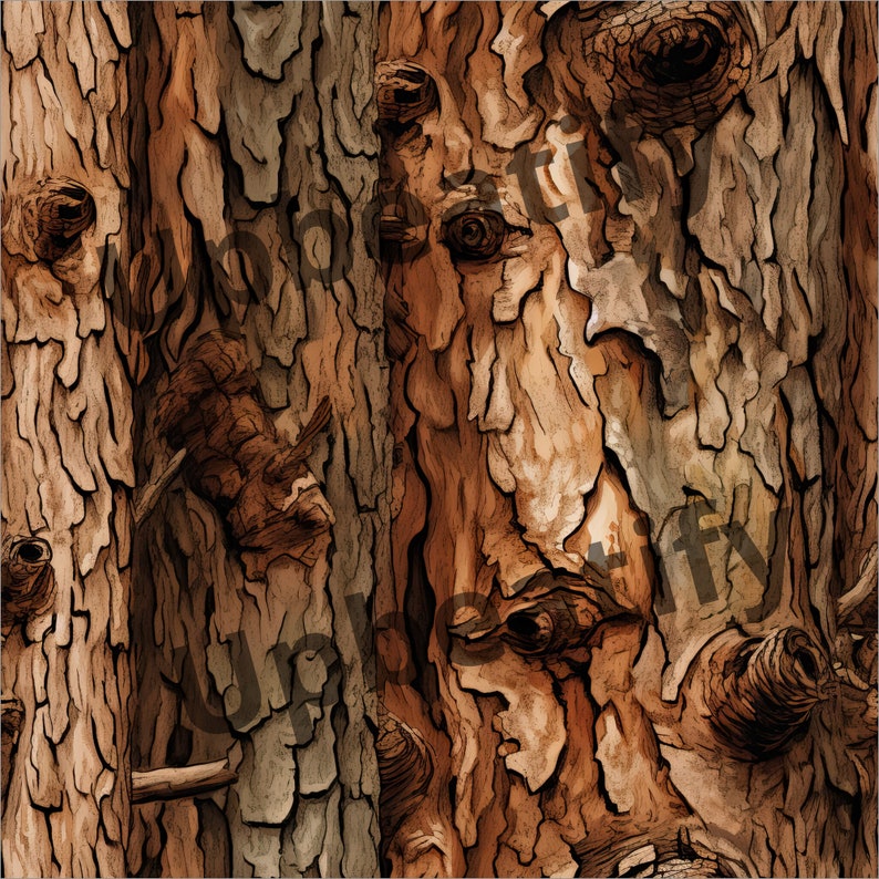 12 Seamless Tree Bark Camouflage Backgrounds Digital Paper Patterns for