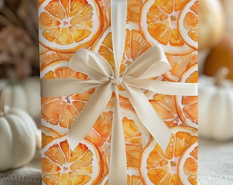 Apelsinskiva Presentpapper – Tropiskt citruspapper för matälskare