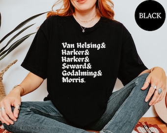 Comfort kleuren Dracula shirt, Bram Stoker klassieke gotische literatuur fan cadeau, horror fan T-shirt, Dark Academia T-shirt, Reader Book Lover cadeau