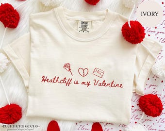 Wuthering Heights Valentine's Day T Shirt, Bookish Book Lover Gift, Dark Romance Clothing Tee, Classic Literature Fan Gifts, Bronte Sisters