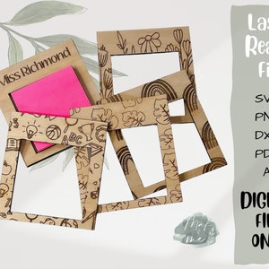 Laser Cut File | Sticky Note Holder | Digital Download | SVG File | Decor