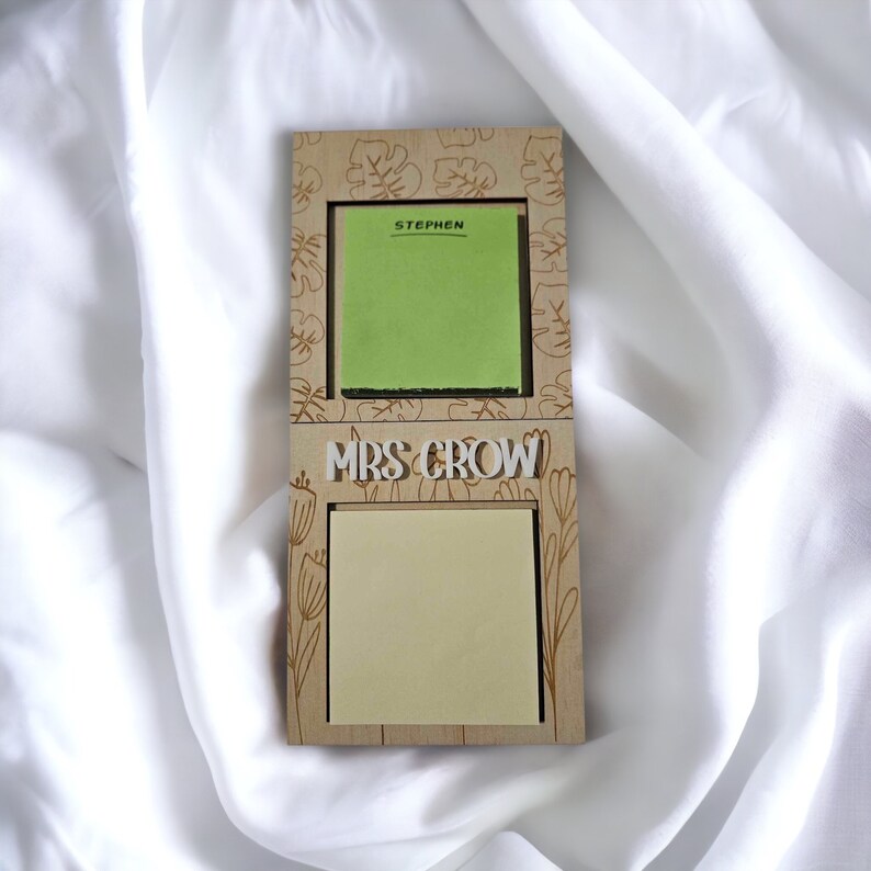 Laser Cut File | Sticky Note Holder | Digital Download | SVG File ...