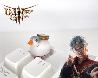 Goosestarion Key cap, Baldur's Gate 3, BG3, Astarion, DnD, Artisan Keycap, Cherry MX keyboard