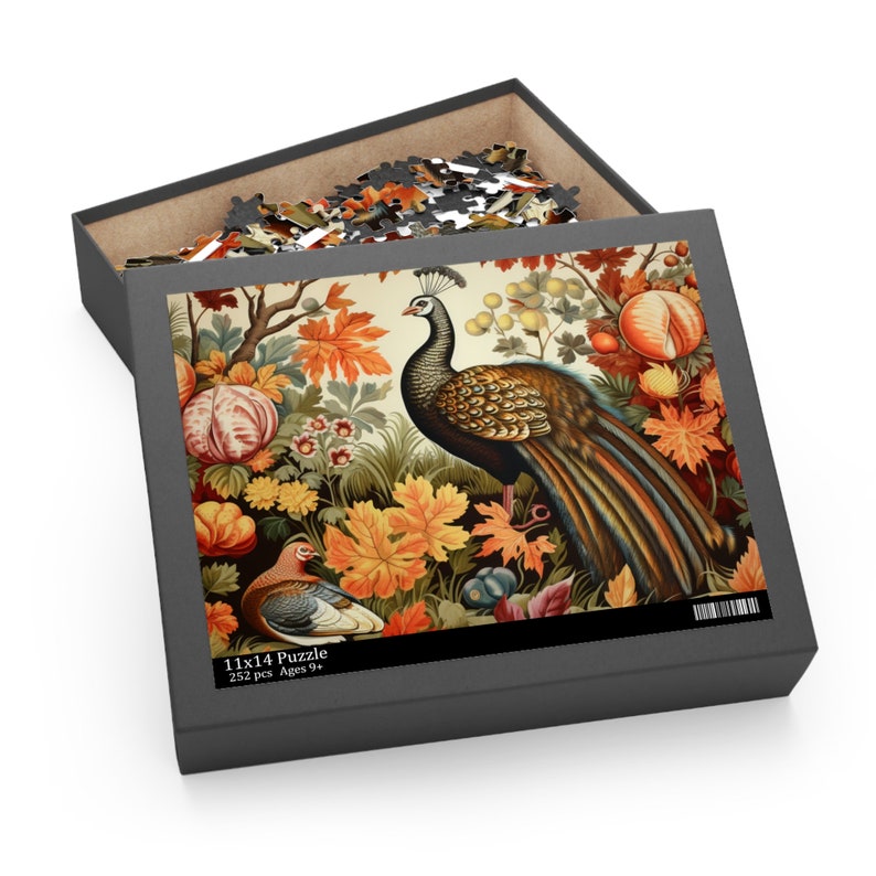 Fall Turkey Puzzle 120, 252, 500piece Etsy