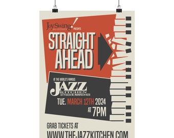 Straight Ahead Jazz Orchestra, Big Band Promotional Poster