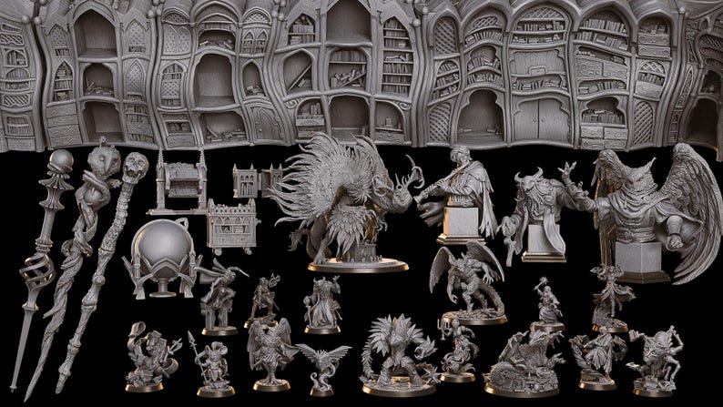 LOOT STUDIOS - Arcane Archive STL Files for 3D Print - Etsy