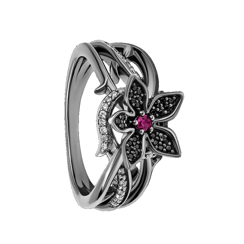 Enchanted Disney Belle Stranger Things Demogorgon Ring Disney Black ...