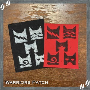 戦士猫にインスパイアされたパンクパッチ