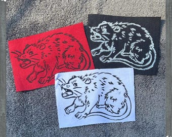 Opossum Punk Patch