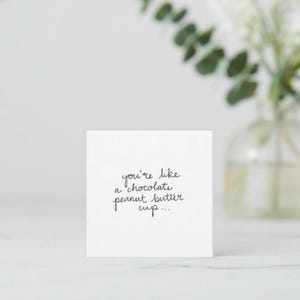 Chocolate peanut butter cup card