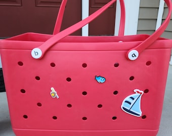 Shoe Charm Adapter for Rubber/Silicone Beach Bag