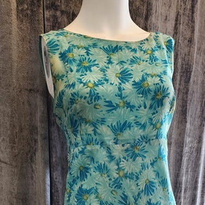 Blue Flower Print Dress