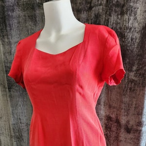 Red Silk Dress
