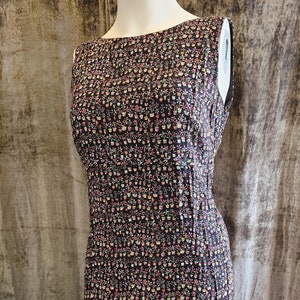 Black Maggie London Flower Print Dress