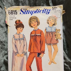 Vintage Simplicity Sewing Pattern