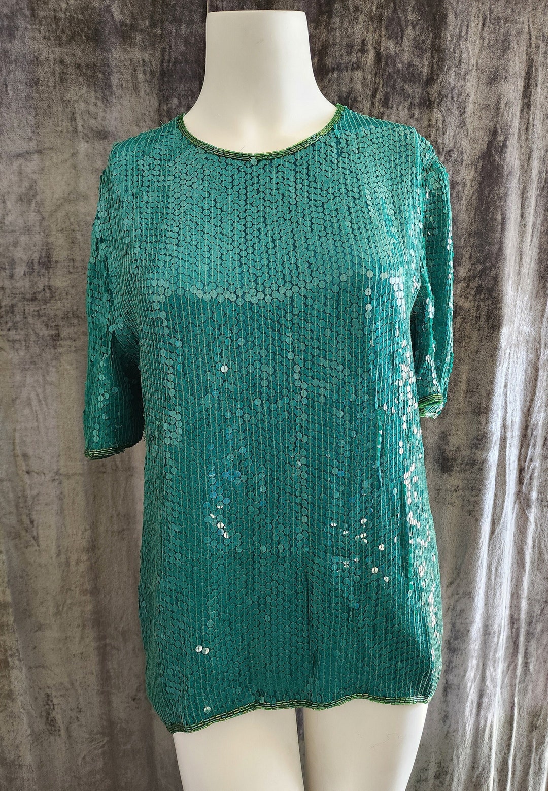 Teal Colour Sequin Work Clothing Set