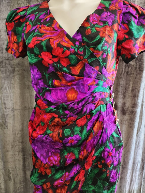 Silk Studio Flower Dress - image 1