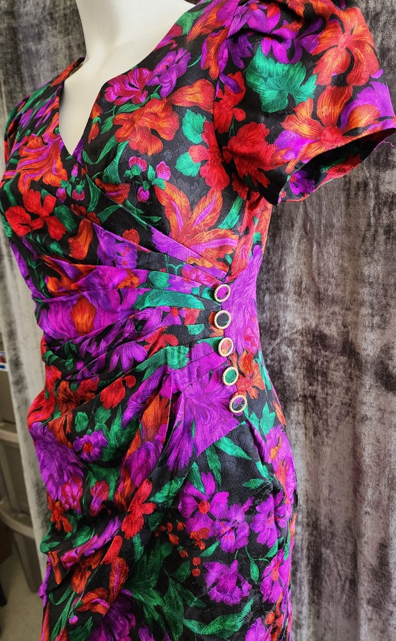 Silk Studio Flower Dress - image 4