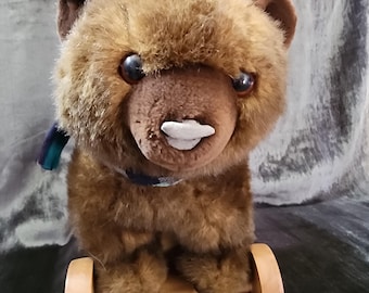 Vintage Applause Teddy Bear Pull Toy Stuffed Animal