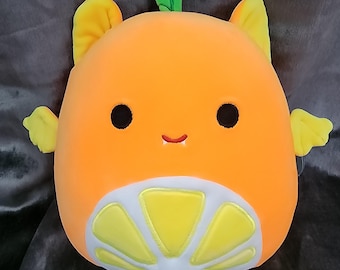 Barnet the Orange Fruit Bat Squishmallow, 8 inch, New with Tag