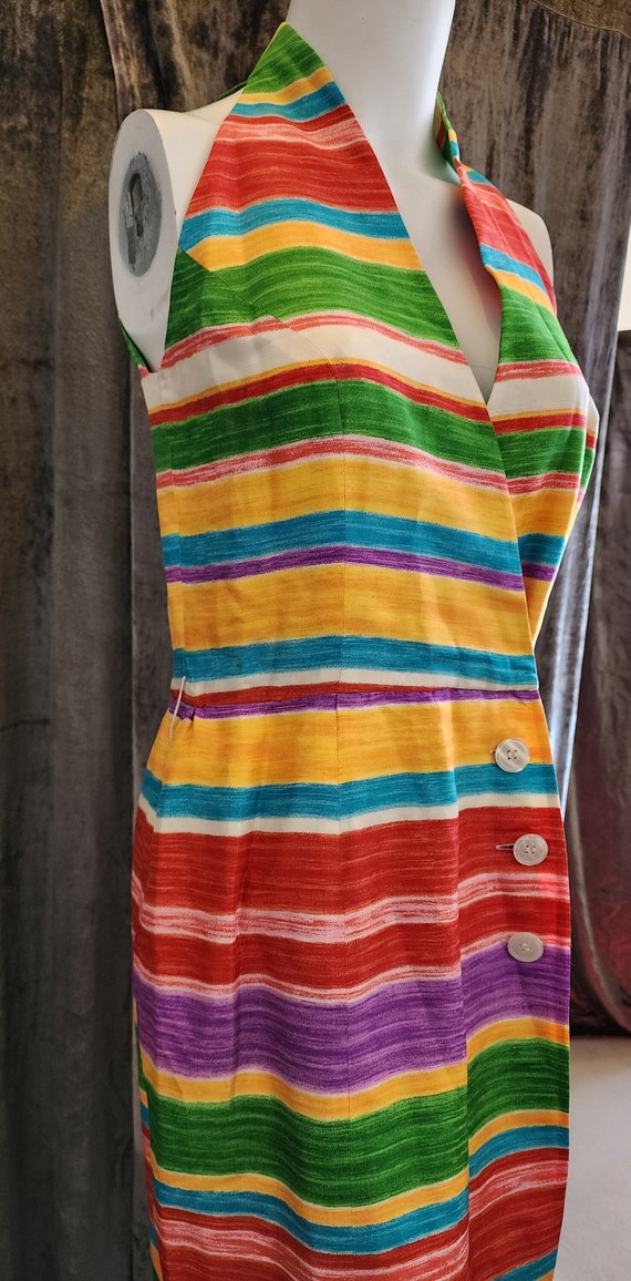 Multi-Colored Striped Dress - image 5