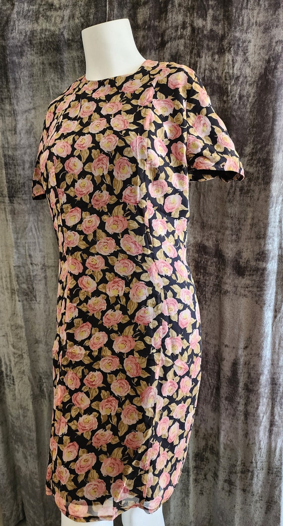 Retro Flower Print Dress
