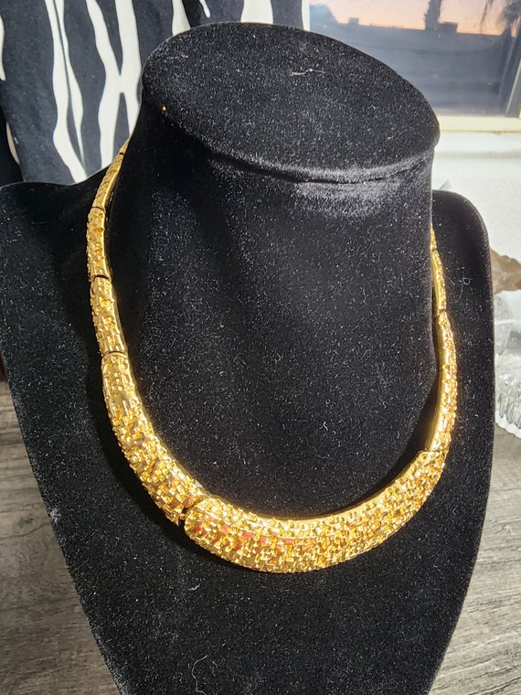 Gold Monet Necklace- 1980s - image 2