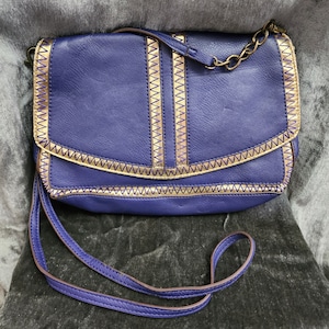 Retro Blue and Gold Jessica Simpson Purse